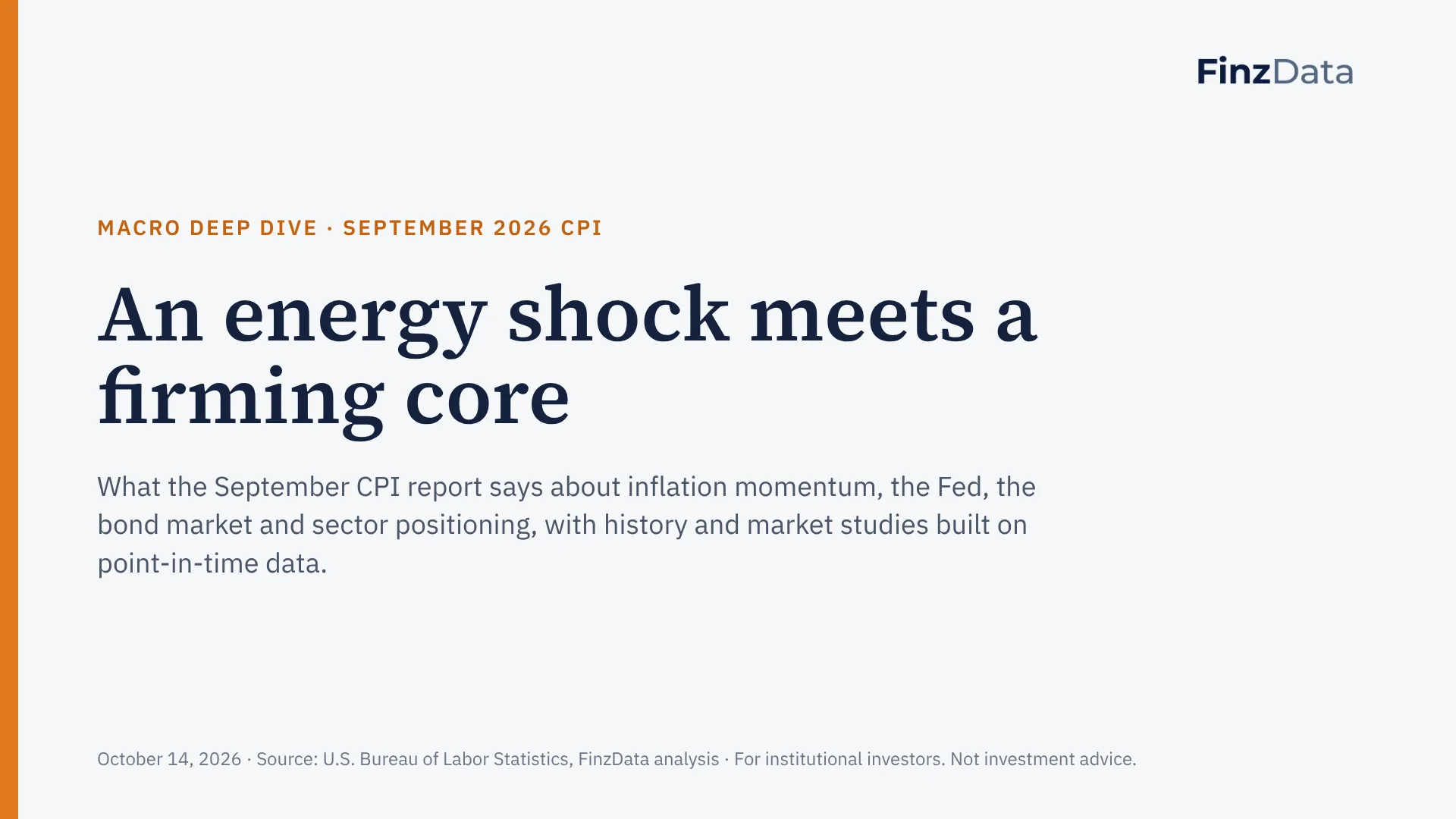 Slide 1: An energy shock meets a firming core