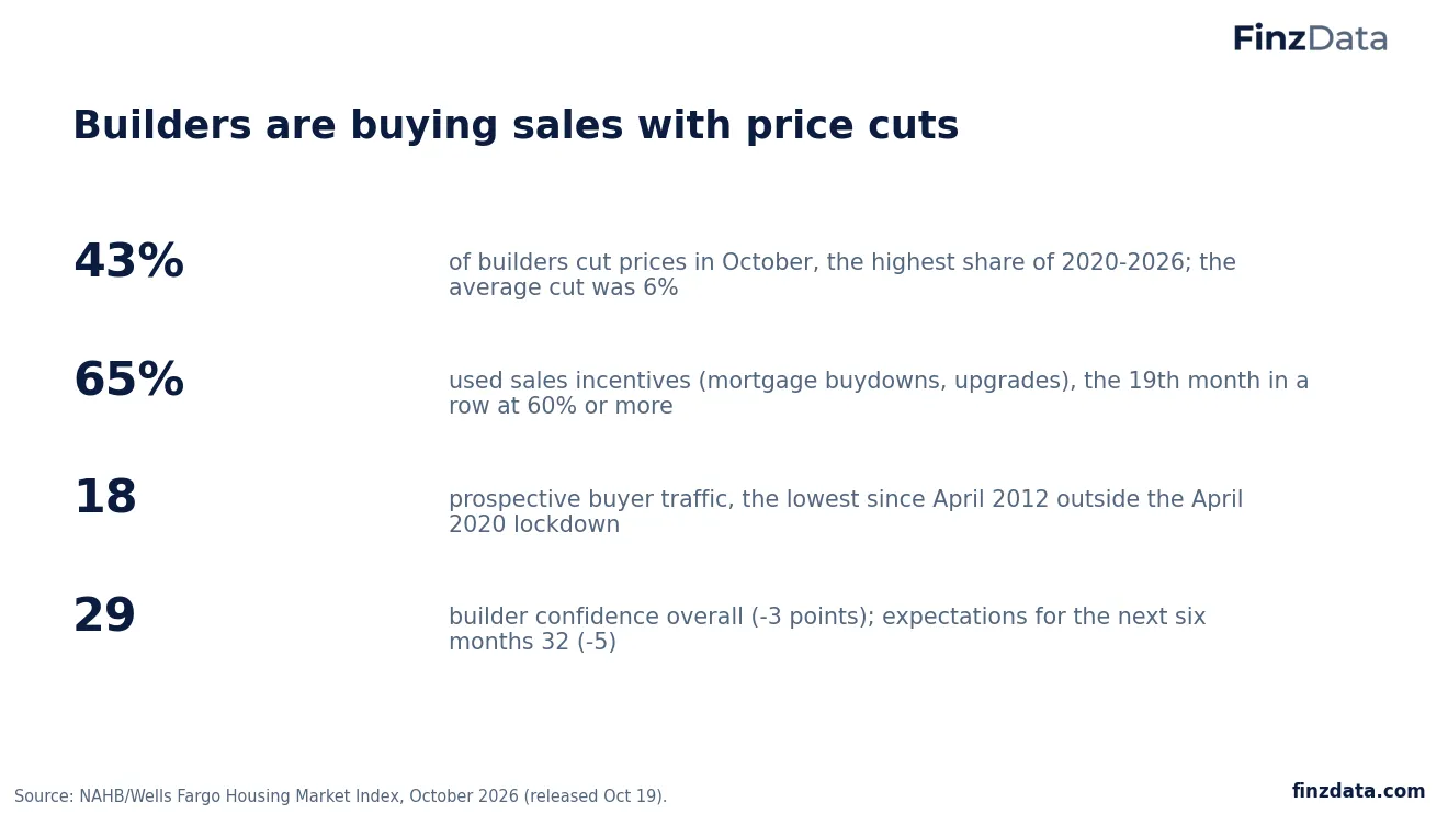 Slide 9: Builders are buying sales with price cuts