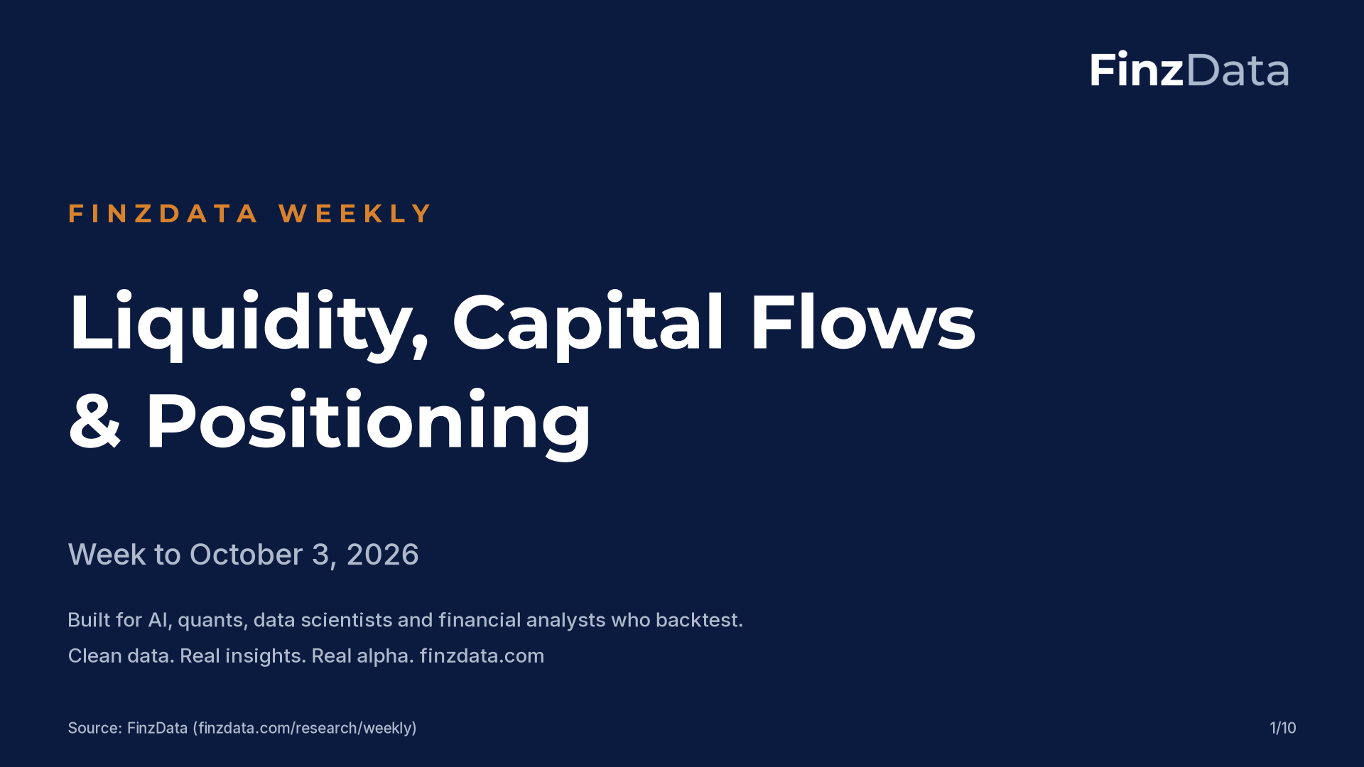 FinzData Weekly 2026-10-03, slide 1
